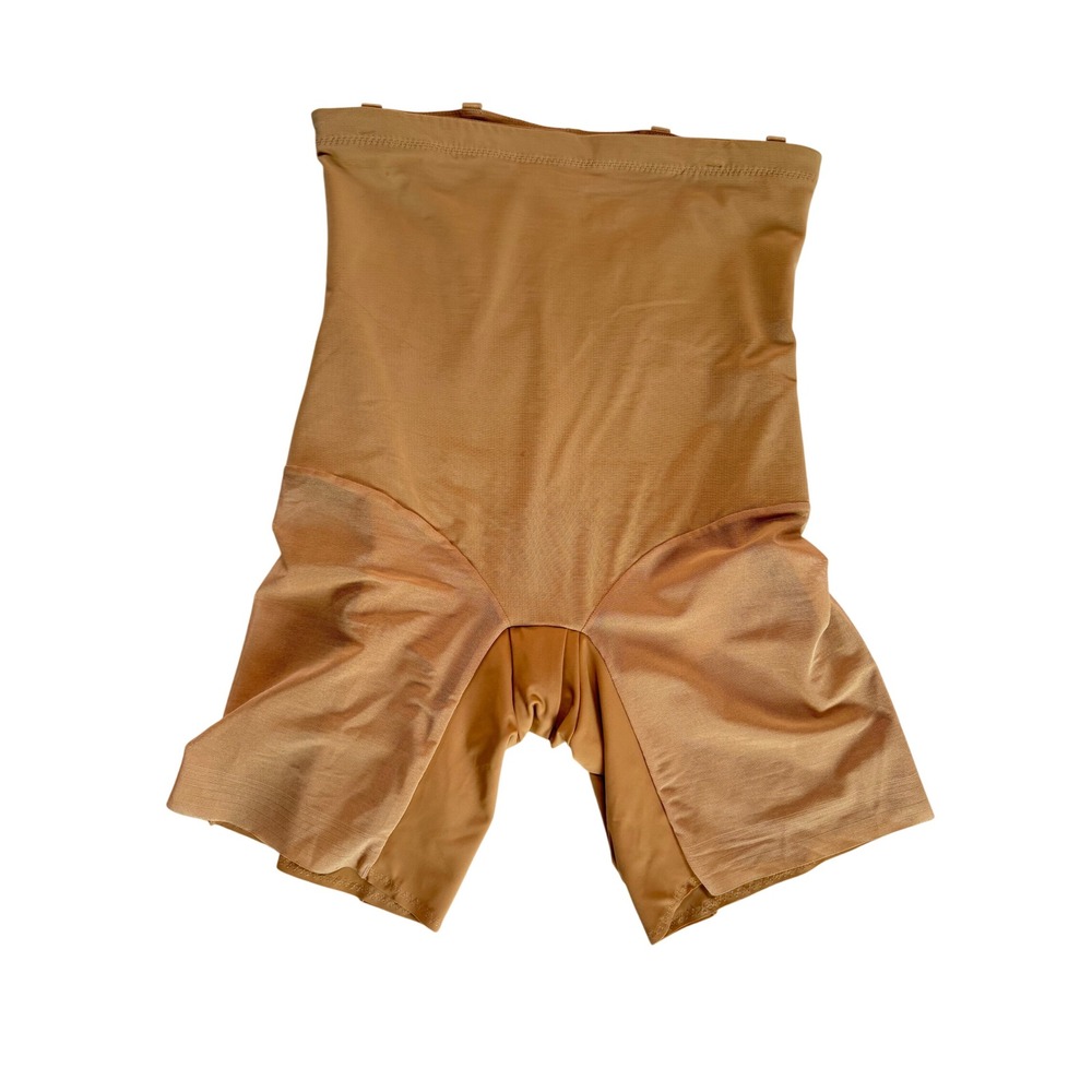 Honeylove SuperPower Short Women 1X Tan Excellent High Waist Tummy Control